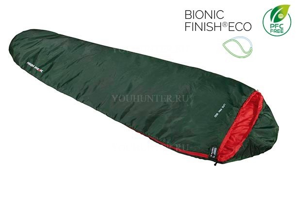 HIGH PEAK Мешок спальный Lite Pak 800 Lite Pak 800 green-red