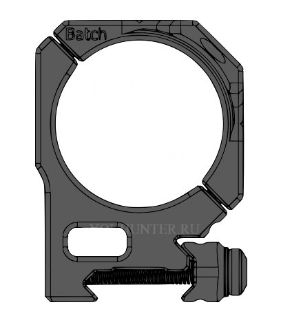 Кронштейн SPUHR кольца 34мм на Weaver наклон 6 MIL/20,6 MOA BH13мм PIC GEN3 (SP-4601C)