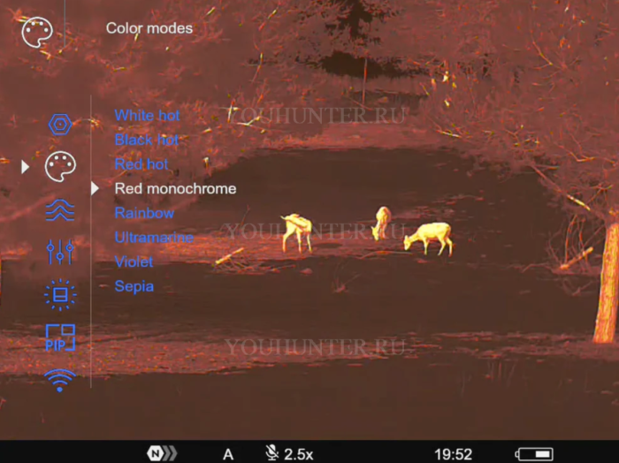 Тепловизионный монокуляр PULSAR Telos LRF XG50 (640 матрица, с дальномером)