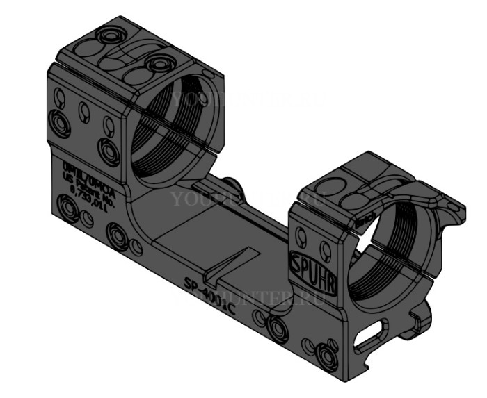 Кронштейн SPUHR кольца 34мм на Weaver BH13мм PIC GEN3 (SP-4001C)