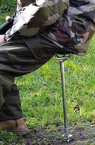 Стул-сидушка трость CANNES K54 для загонных охот (метал/кожа)