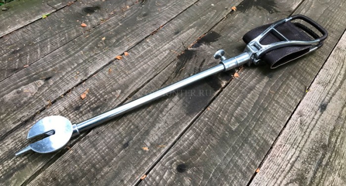 Стул-сидушка трость CANNES K54 для загонных охот (метал/кожа)