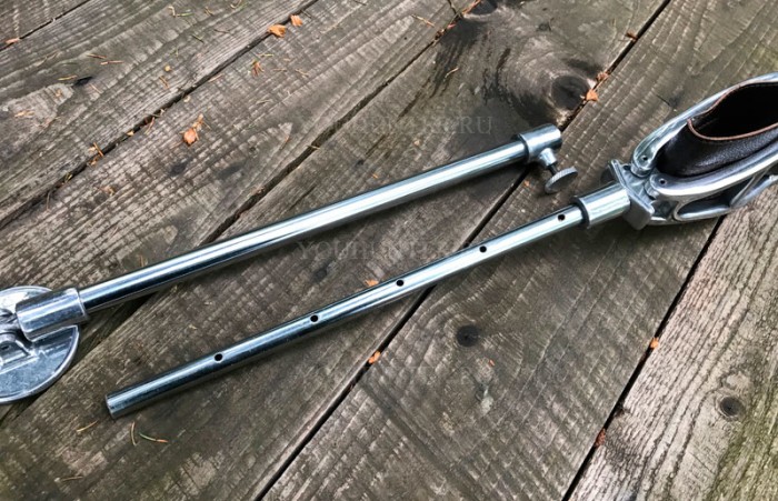 Стул-сидушка трость CANNES K54 для загонных охот (метал/кожа)