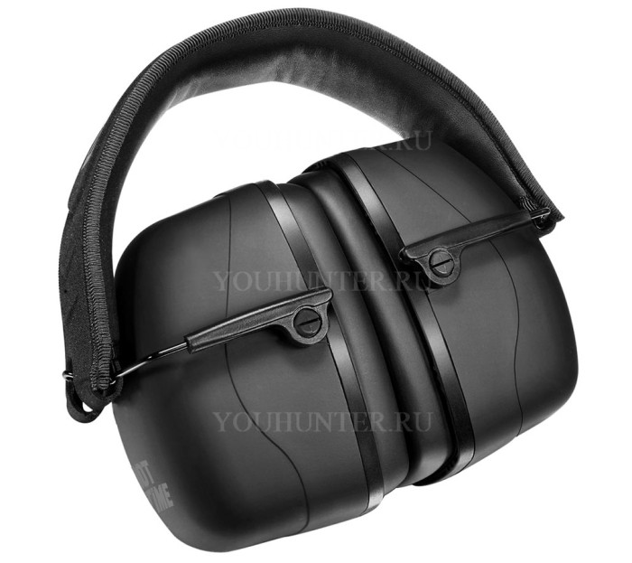 Наушники противошумные ShotTime 28 NRR 28dB экокожа+ткань чёрные