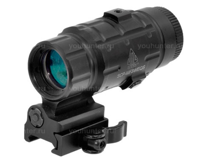 Оптический увеличитель Leapers UTG 3X с быстросъемным-откидным кронштейном