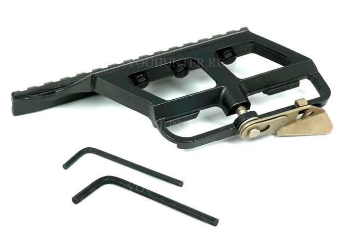 Боковой кронштейн с планкой Weaver / Picatinny на АК/Сайга/Вепрь (Сайга-Б)