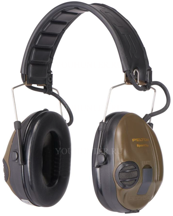 Наушники активные 3МPELTORSportTac Hunting,SNR 26db, аудиовход J22, в комп. оранжевая и зелёная сменные чашки