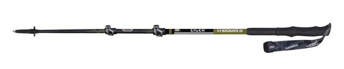 MASTERS Телескопические палки EIGER TREKKING ULTRASTRONG СЕРИЯ EIGER AluTech 7075 18-16-14 272 гр/шт.