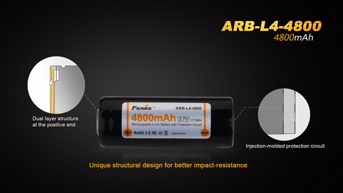 Аккумулятор Fenix ARB-L4 26650 (4800 mAh)