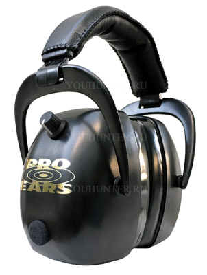Наушники активные Pro Ears Gold II, NRR26dB, стерео, мягкий обод, раздельный регулятор, черный, 4ХААА