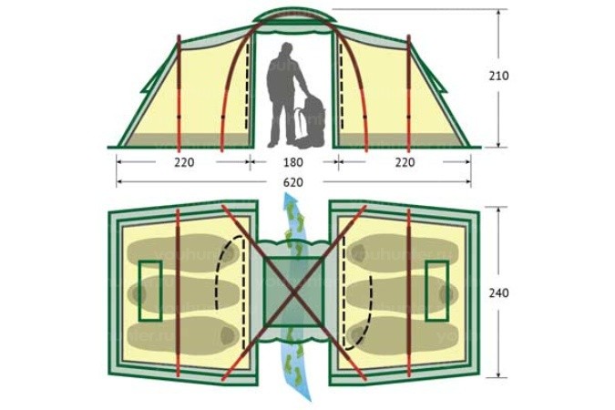Палатка ALEXIKA MAXIMA 6 LUXE