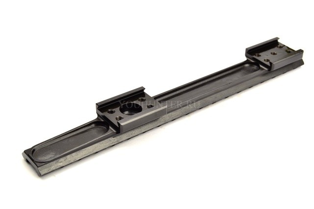 Кронштейн Picatinny РОЗА ВЕТРОВ стальной КС-ЦВ Бизон на CZ-550 190мм