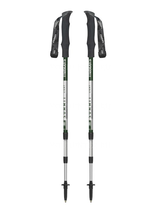 MASTERS Телескопические палки SUMMIT LIGHT GREEN TREKKING СЕРИЯ SUMMIT LIGHT GREEN AluTech 7075. 16-14-12. 218 гр/шт.