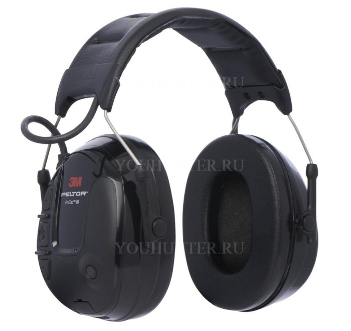 Наушники активные 3M PELTOR ProTac III Slim SNR 26db чёрные