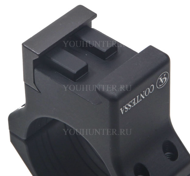 Небыстросъемные кольца Contessa на Picatinny D30mm,BH12mm,(LPR02/B) ультра легкие