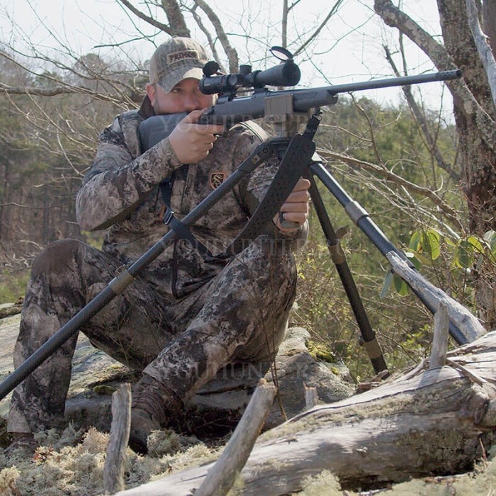 Телескопическая опора для стрельбы PRIMOS APEX TRIGGER STICK CARBON (тринога)