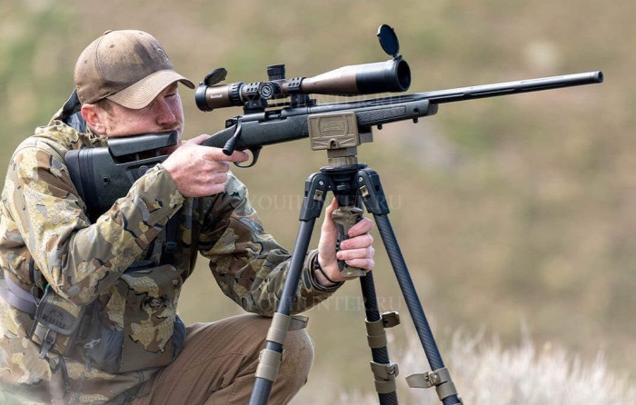 Телескопическая опора для стрельбы PRIMOS APEX TRIGGER STICK CARBON (тринога)