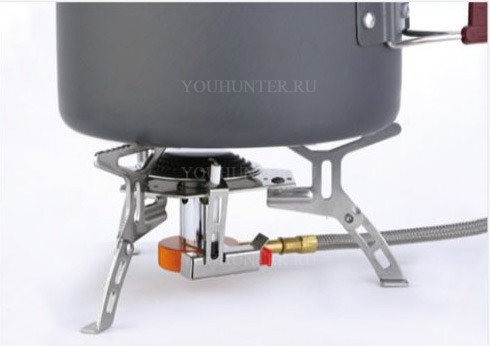 FIRE-MAPLE Горелка газовая FMS-105 ПЬЕЗО СО ШЛАНГОМ 237 г FMS-105