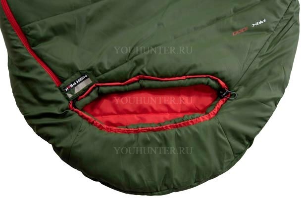 HIGH PEAK Мешок спальный Pak 1000 Pak 1000 green-red