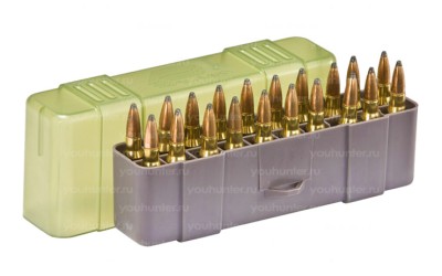 Коробка Plano на 20 патронов .220 Swift, .243 Win, .257 Roberts, .270 WSM, .300 WSM, .243 Win, .308 W