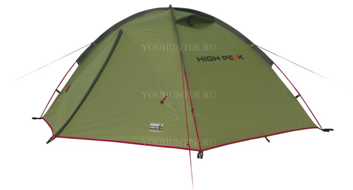 HIGH PEAK Палатка Woodpecker 3 Woodpecker 3 зеленый/красный 340х190х220