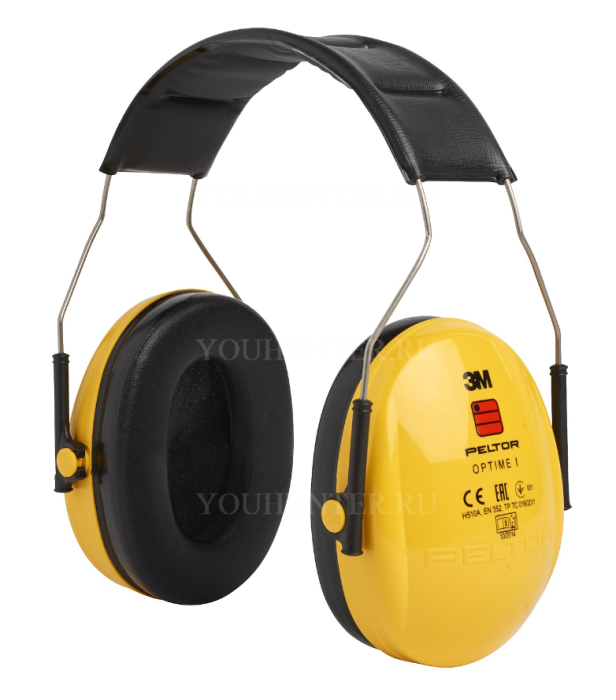 Наушники противошумные 3МPELTOR Optime I,SNR28 db,складное оголовье, жёлтые