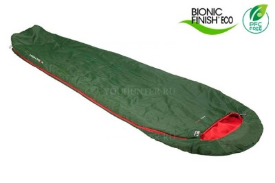Мешок спальный HIGH PEAK Pak 600 green-red