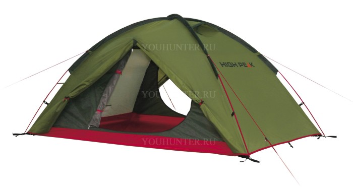HIGH PEAK Палатка Woodpecker 3 LW Woodpecker 3 LW pesto/red 340x190x110