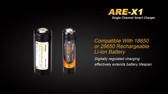 Зарядное устройство Fenix ARE-X1 18650/26650 (1 ак.)