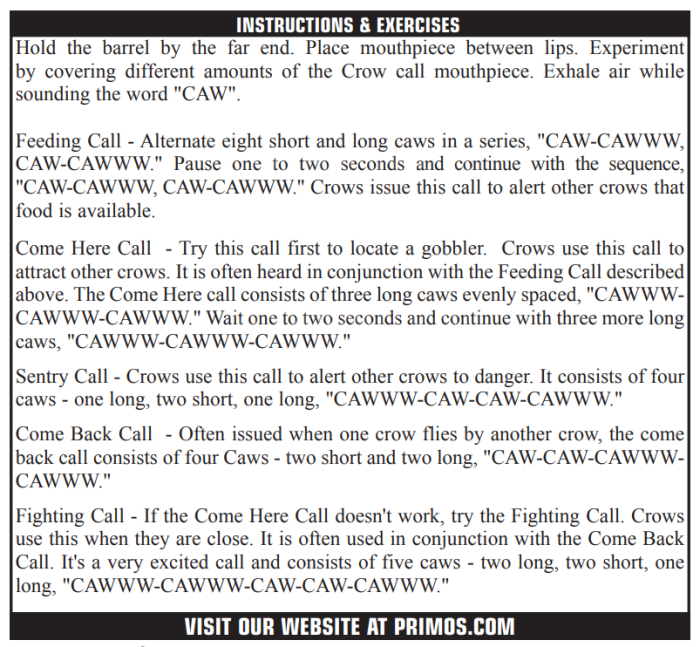 Манок PRIMOS Crow на ворону (США)