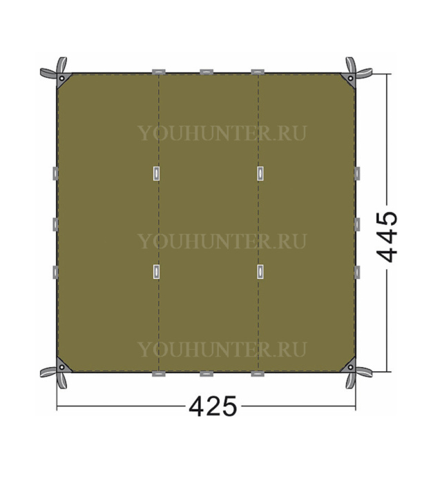 TATONKA Тент TARP 1 TARP 1 light olive