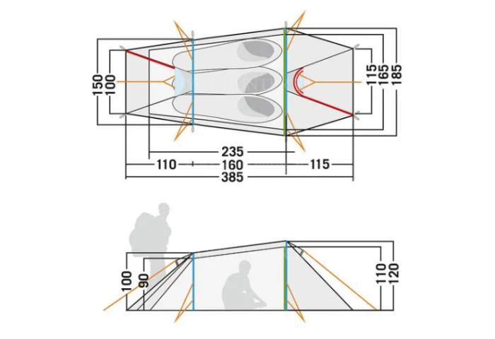 TATONKA Палатка GARGIA 3 GARGIA 3 stone grey olive
