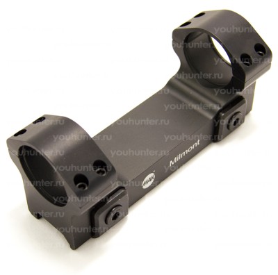 Кронштейн MAKmilmont кольца 30мм на базу weaver (с подъёмом 20МОА) низкий (57620-3000)