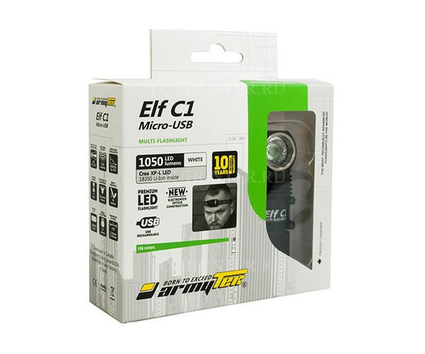 Налобный фонарь Armytek ELF C1 Micro-USB