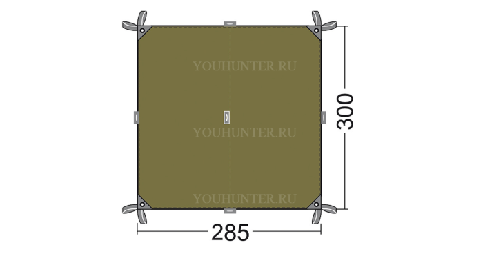TATONKA Тент TARP 2 TARP 2 light olive