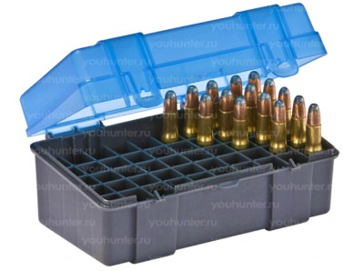 Коробка Plano на 50 патронов к.22-250, .250 Savage, 30-30 Win, .32 Win