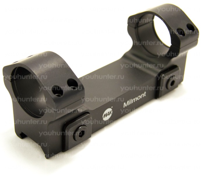 Кронштейн MAKmilmont кольца 30мм на базу weaver (с подъёмом 20МОА) высокий (57620-3010)