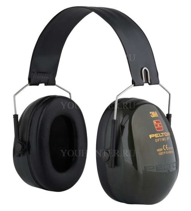 Наушники противошумные 3МPELTOR Optime II, SNR 31db,складное оголовье,зелёные