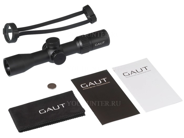 Оптический прицел Gaut Amber 2-8x36 сетка 27 (Mil-Dot) подсветка