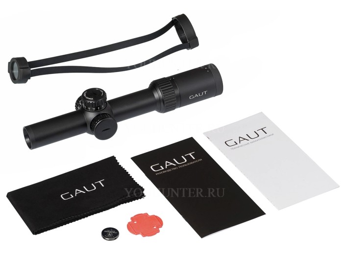 Оптический прицел Gaut Nephrite 1-4x24 сетка 60 подсветка