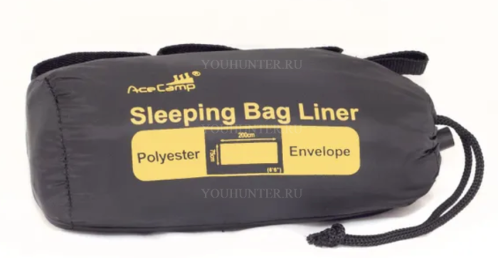 ACECAMP Вкладыш в спальный мешок из поли-хлопка прямоугольный Sleeping Bag lIner - Polycot. Envelope/Прямоугольный