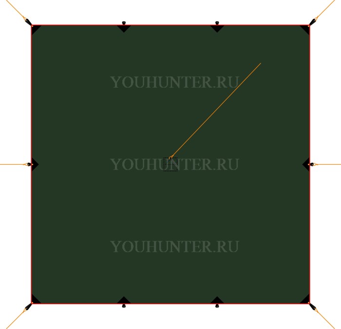 ALEXIKA Тент TARP 4M X 4M TARP 4M X 4M green