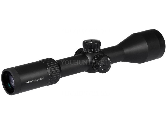 Оптический прицел Gaut Nephrite 2.5-10x50 сетка 61 (Half MD) подсветка