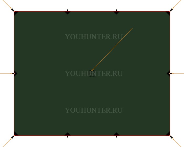 ALEXIKA Тент TARP 5M X 4M TARP 5M X 4M green