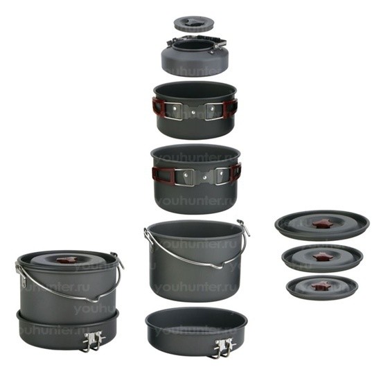 Набор портативной посуды FIRE-MAPLE FMC-212 на 6-7 чел.