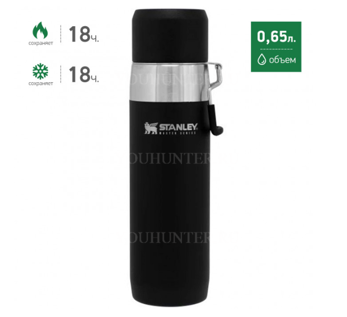 Черный термос STANLEY Master 0,65L (10-03105-008)