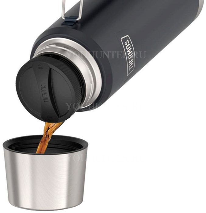 Термос для напитков THERMOS IS-210 GT 1.2L складная ручка чёрный