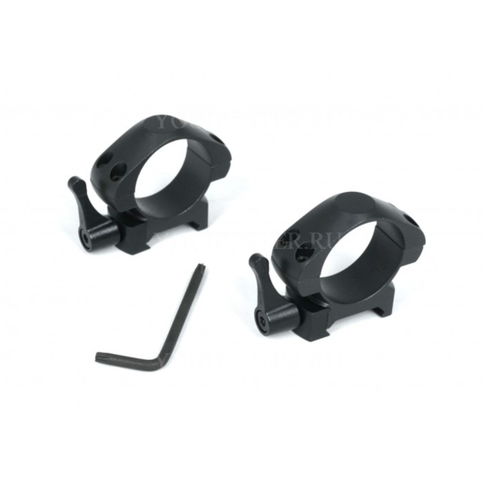 Кольца Arkon 30мм быстросъемные на weaver стальные низкие