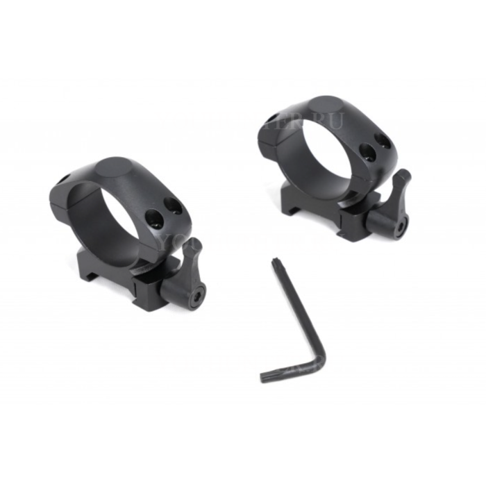 Кольца Arkon 30мм быстросъемные на weaver стальные средние