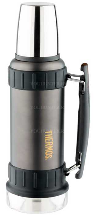 Термос для напитков THERMOS WORK 2520 GM 1.2L нержавеющая сталь чёрный графит